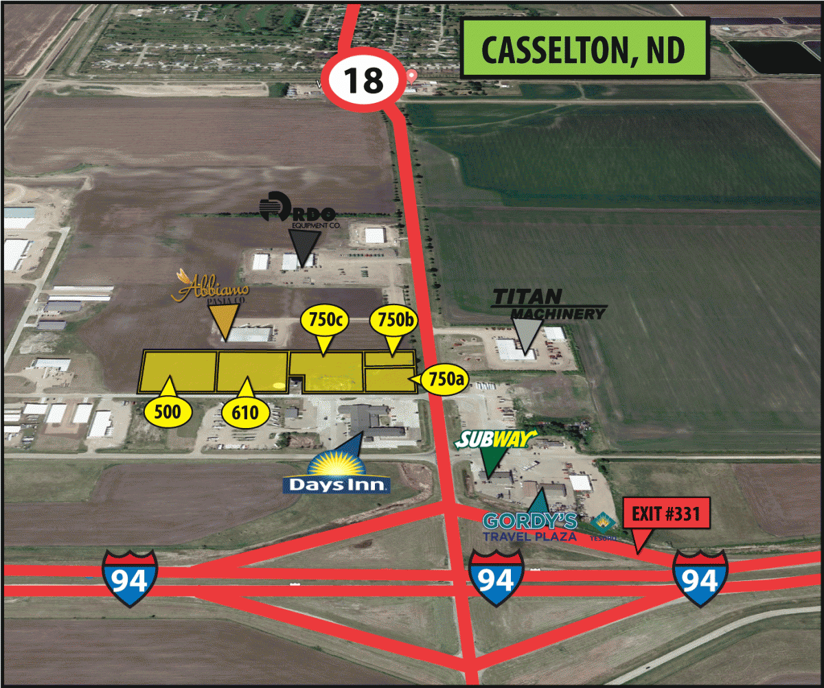 Commercial/Development Land For Sale Casselton, ND Pifer's